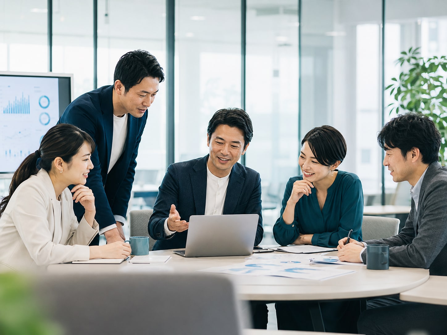 BizCraft AIを法人チームで活用している会議シーン